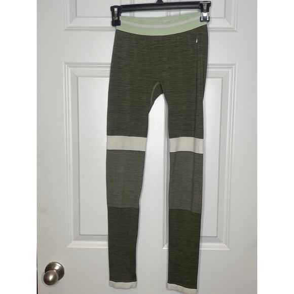 Kari Traa Sundve Tight Leggings Athletic Green Colorblock Size XS / Small - Picture 2 of 9
